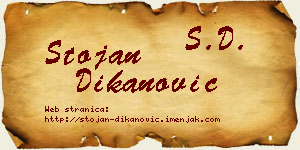 Stojan Dikanović vizit kartica